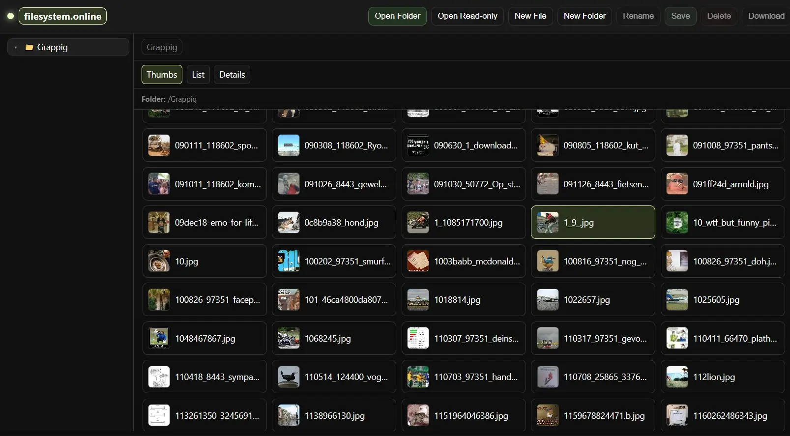 FileSystem.online screenshot